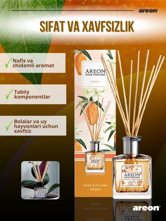 Диффузор для дома Areon Home Perfume Garden, освежитель воздуха, ароматизатор, 150 мл