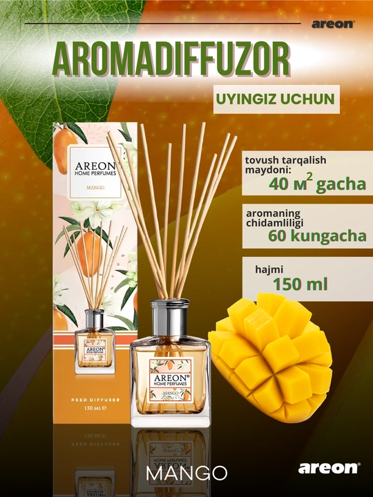 Диффузор для дома Areon Home Perfume Garden, освежитель воздуха, ароматизатор, 150 мл