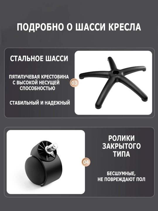 Ofis kreslosi, ergonomik, komputer kreslosi, bosh va tirsakni ushlab turgichlar sozlanadi
