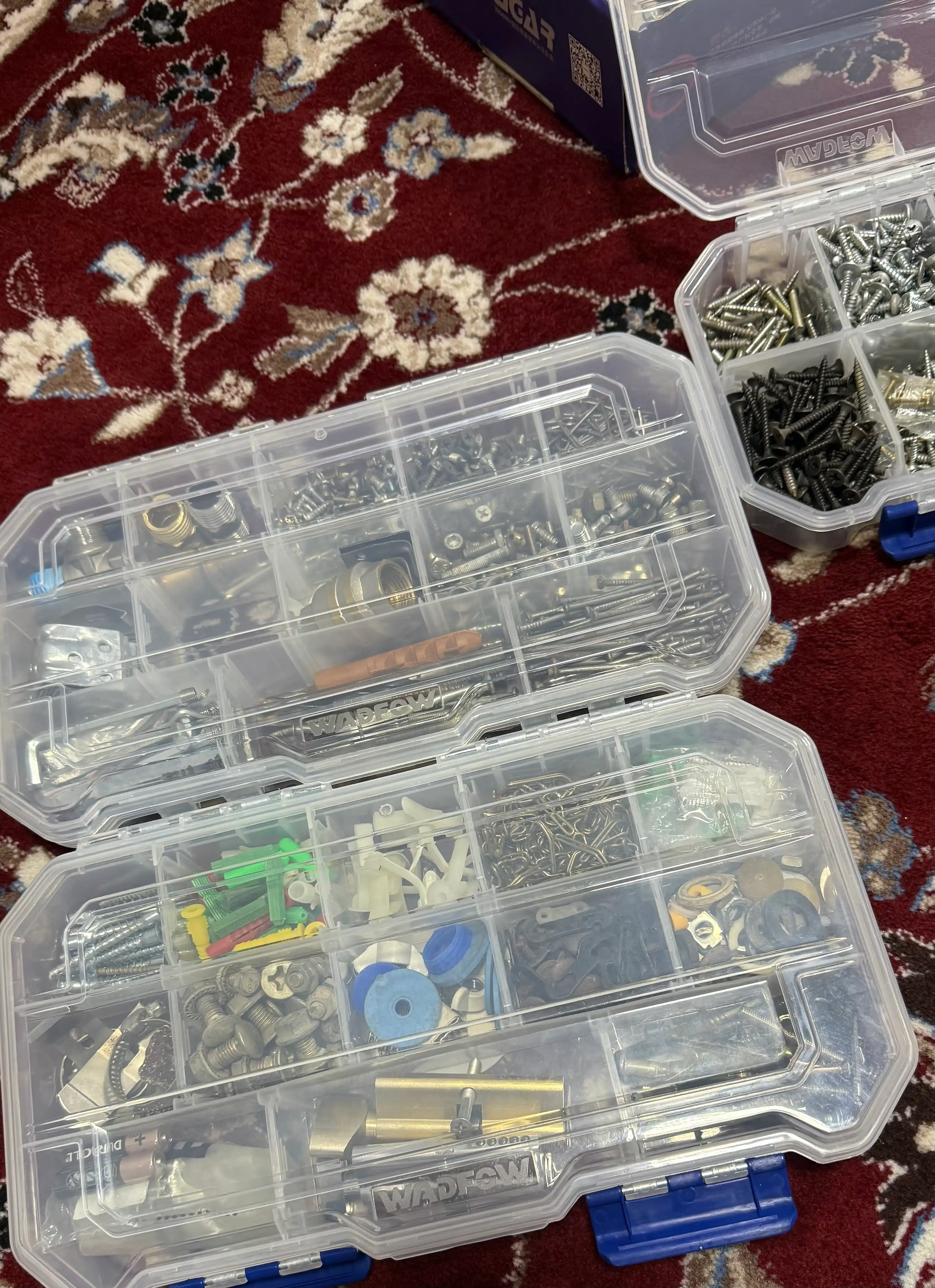WADFOWdan mayda aspob va anjomlar uchun shaffof organaizerlar