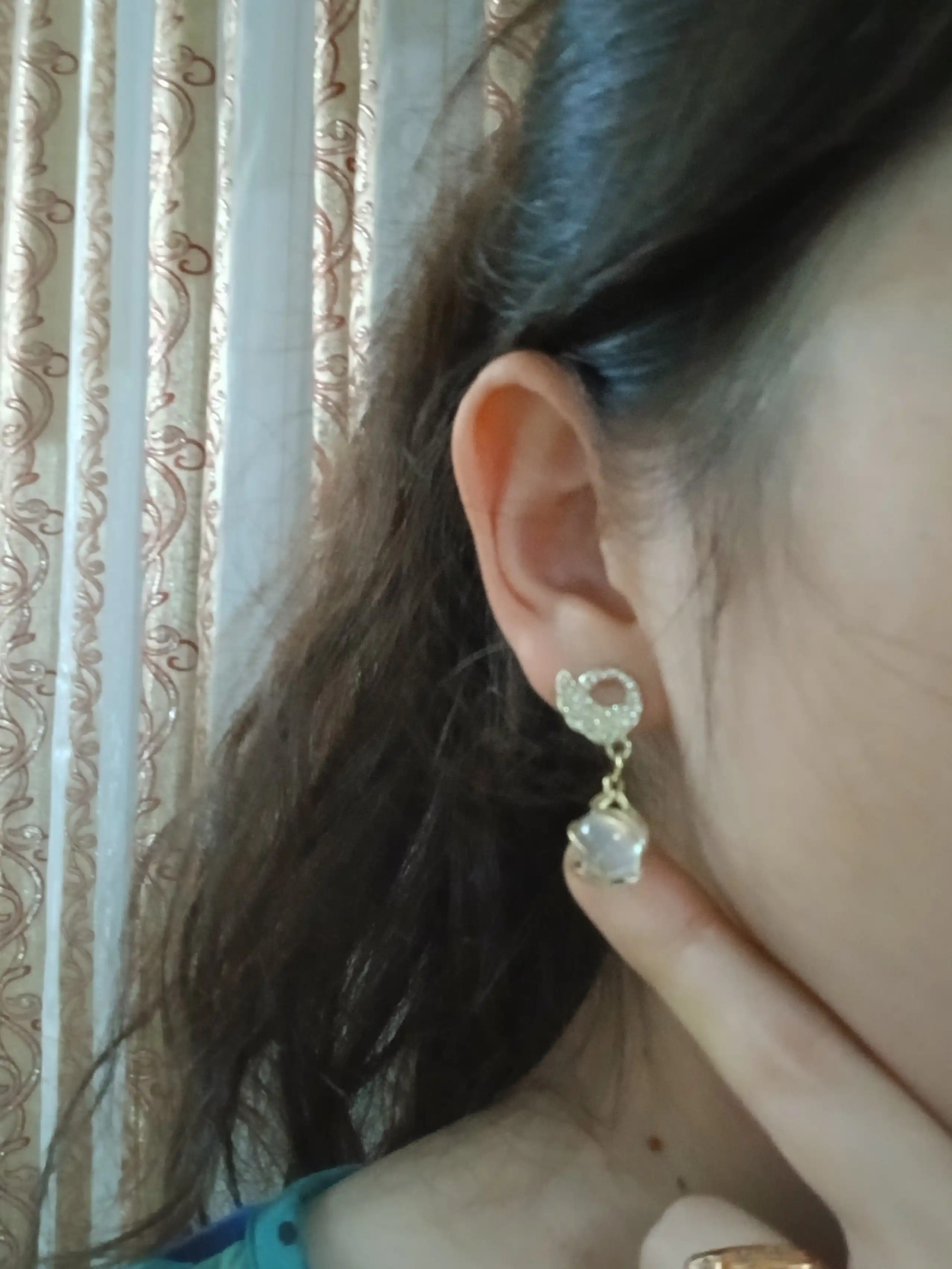 Серьги "Лебединая песня" женские
