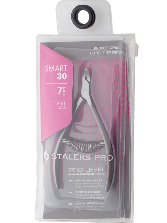 STALEKS Teri, manikyur va pedikyur uchun professional qisqichlar, SMART 30,7 mm