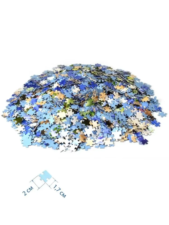 Мозаика "puzzle" 2000 "Щенята в корзине"