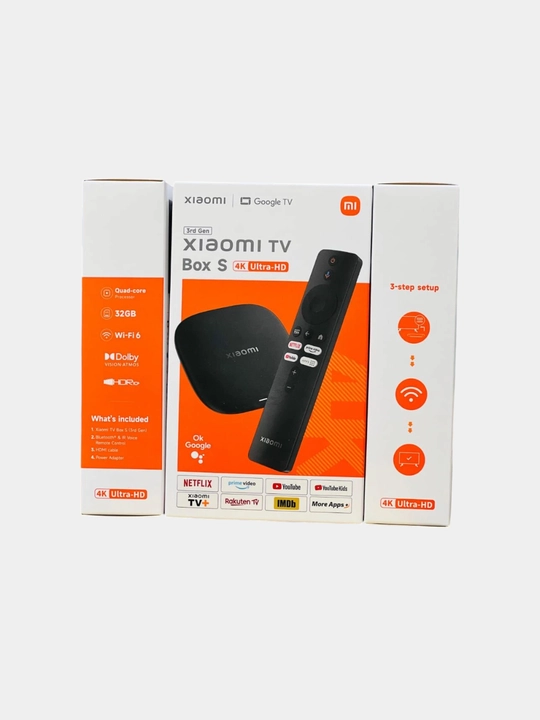 ТВ-приставка Xiaomi Mi Box S 3 Gen 4K, 3-го поколения smart tv