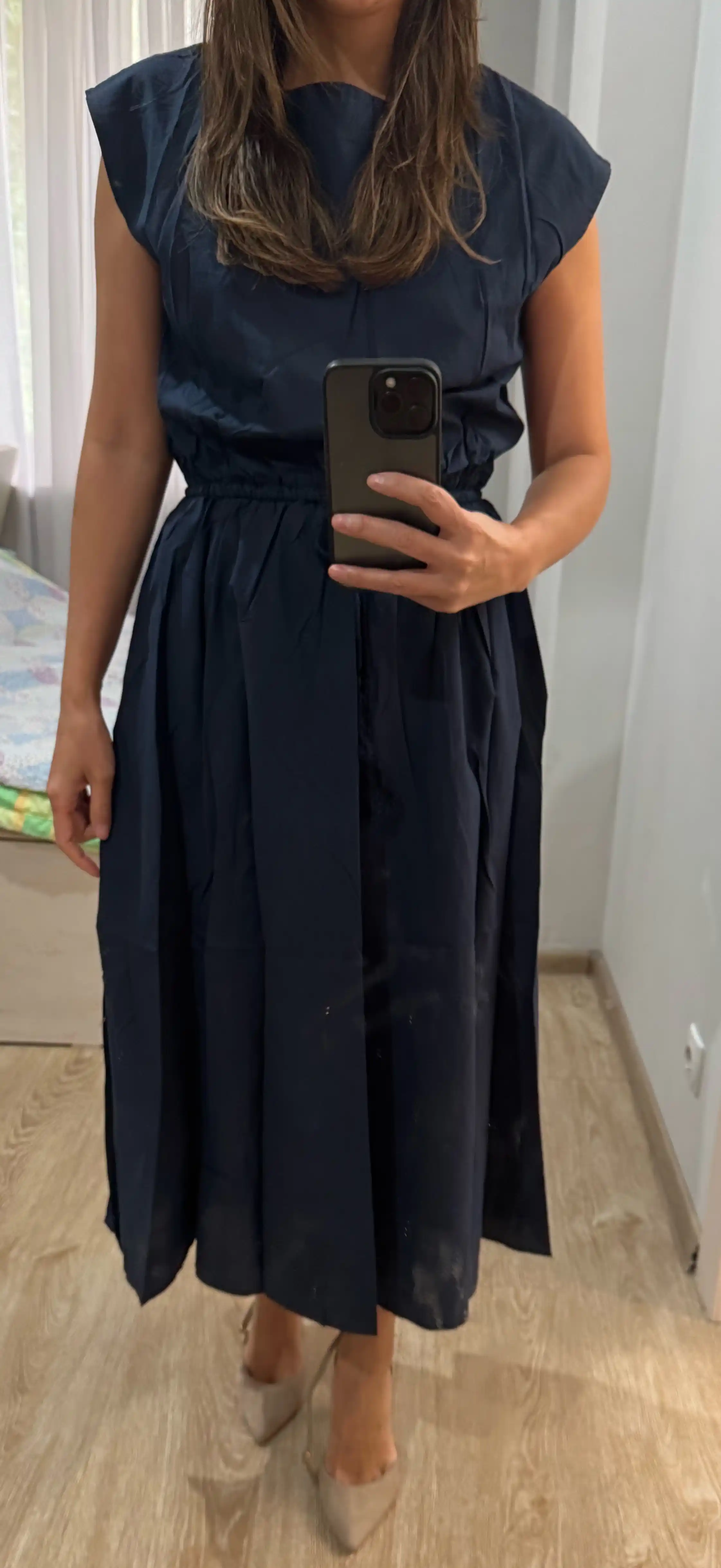 Платье женское, летнее, в стиле сафари, приталенное, хлопок  — EllyFashion