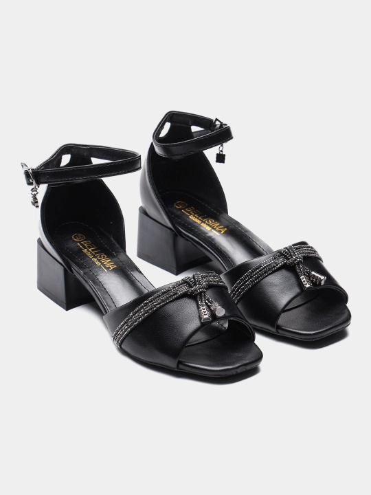 BELLISIMA 961-10PU sun’iy charmli ayollar bosonojkasi, 5 sm poshna, 2 rang, 36–40