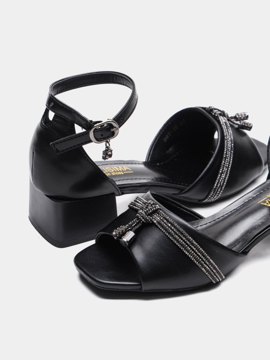 BELLISIMA 961-10PU sun’iy charmli ayollar bosonojkasi, 5 sm poshna, 2 rang, 36–40