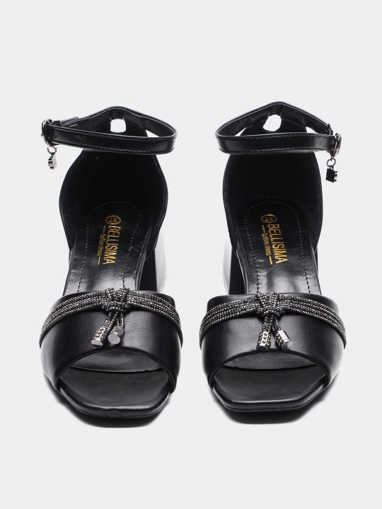 BELLISIMA 961-10PU sun’iy charmli ayollar bosonojkasi, 5 sm poshna, 2 rang, 36–40