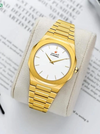 Мужские часы Al harameen HA-8301 — SSS123-HA8301-ЗОЛОТ