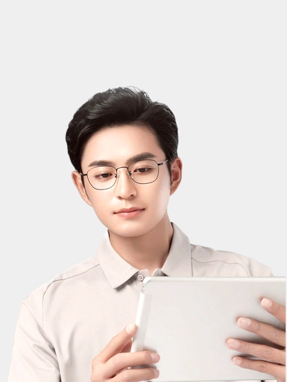Компьютерные очки Xiaomi anti-blue glasses чёрные, золотые