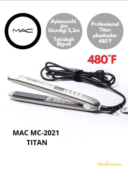 Professanal soch dazmoli, Mac, ayollar uchun, soch tekislagich mac 5518, mac utuk