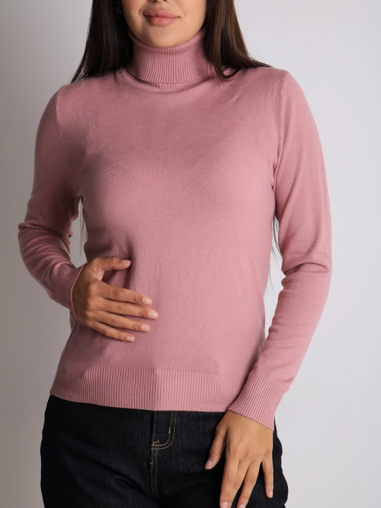Ayollar uchun kashmyor va junli vodolazka, kuz va qish uchun sviter, L - XL o'lcham