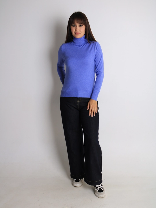 Ayollar uchun kashmyor va junli vodolazka, kuz va qish uchun sviter, L - XL o'lcham