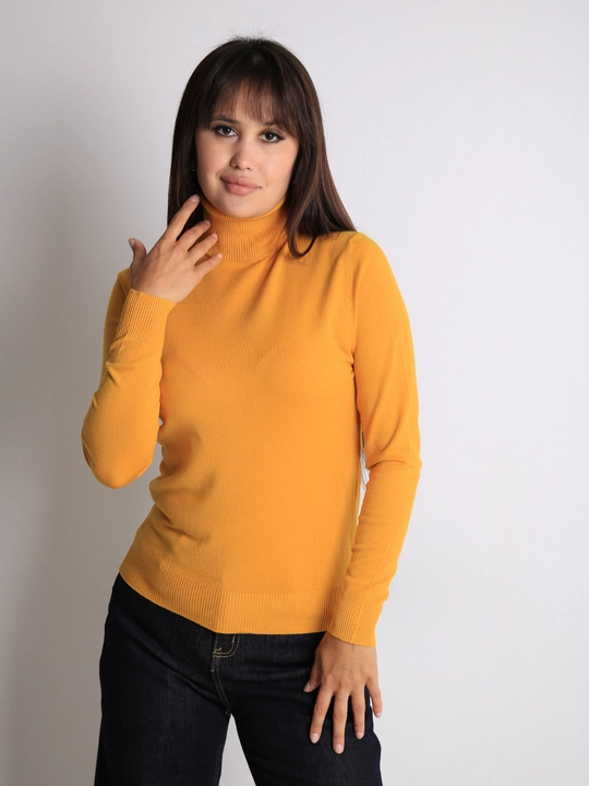 Ayollar uchun kashmyor va junli vodolazka, kuz va qish uchun sviter, L - XL o'lcham