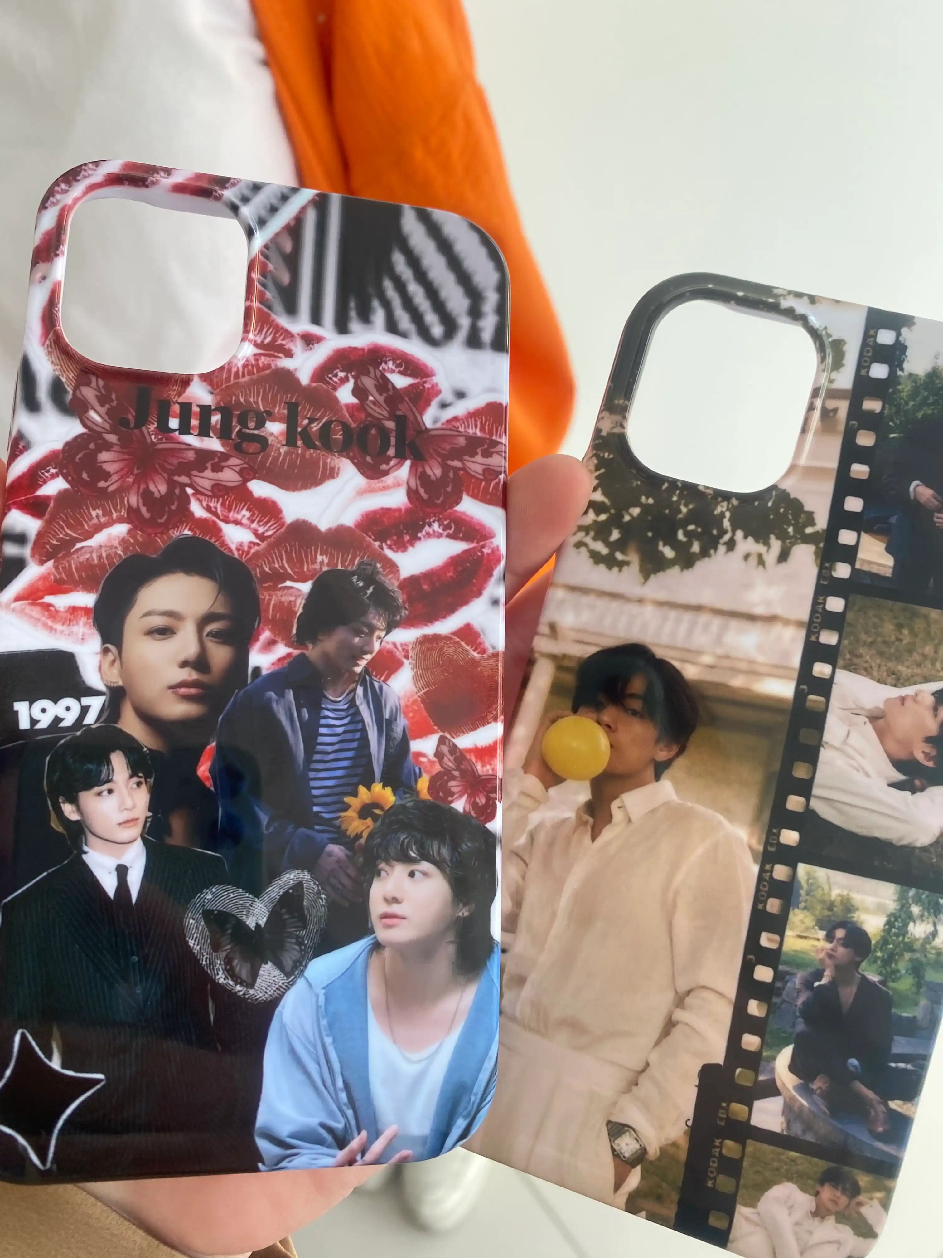 IPhone 11,12,13,14,15 Pro, Max, Mini uchun gilof, Kpop Bts guruhi bilan