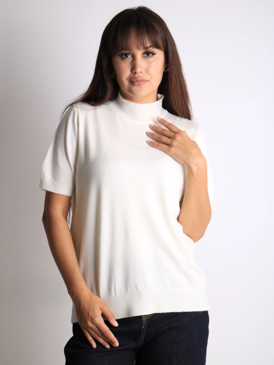 Ayollar uchun kashmyor va junli vodolazka, kuz va qish uchun sviter, L - XL o'lcham