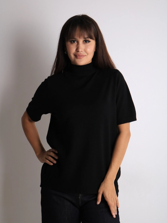 Ayollar uchun kashmyor va junli vodolazka, kuz va qish uchun sviter, L - XL o'lcham