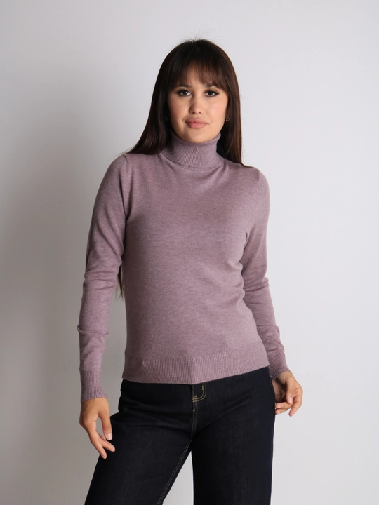 Ayollar uchun kashmyor va junli vodolazka, kuz va qish uchun sviter, L - XL o'lcham