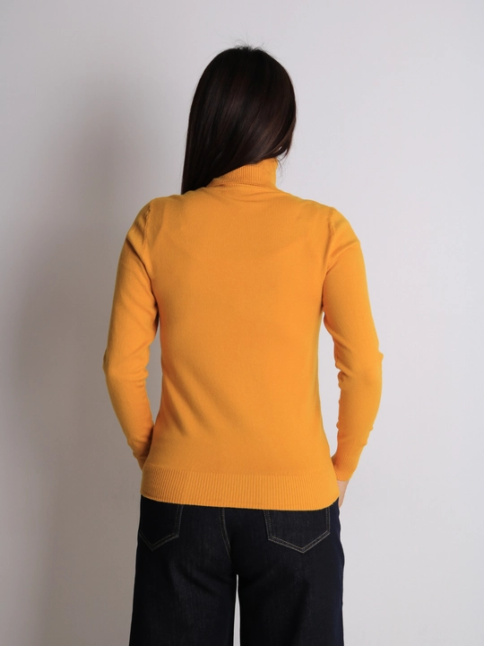 Ayollar uchun kashmyor va junli vodolazka, kuz va qish uchun sviter, L - XL o'lcham