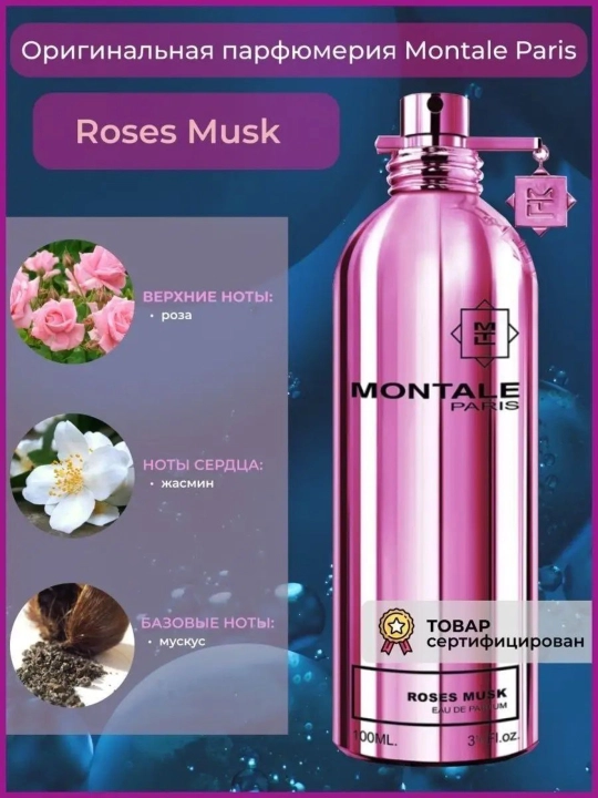 Ayollar parfyumlangan suvi Montale, Roses Musk