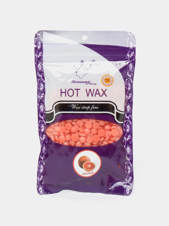 Воск для депиляции в гранулах, пленочный, HOT WAX Konsung Beauty - 