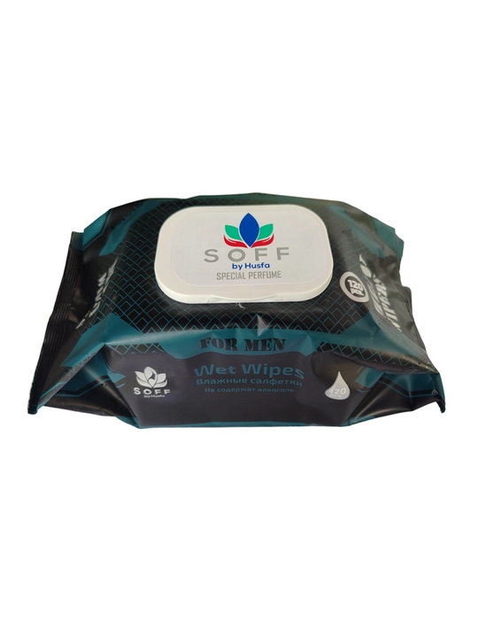 SOFF For Men nam salfetkalar, 120 dona by Husfa