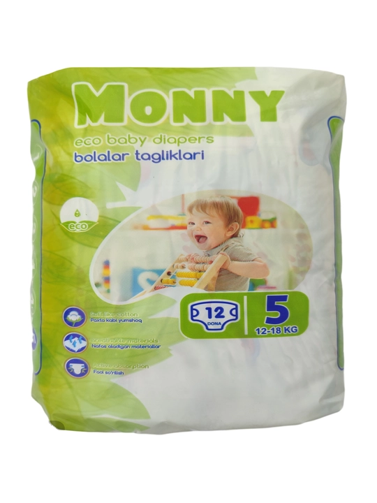 Monny bolalar tagliklari 5 o'lchami (12 - 18 kg) 12 dona, by Husfa - 