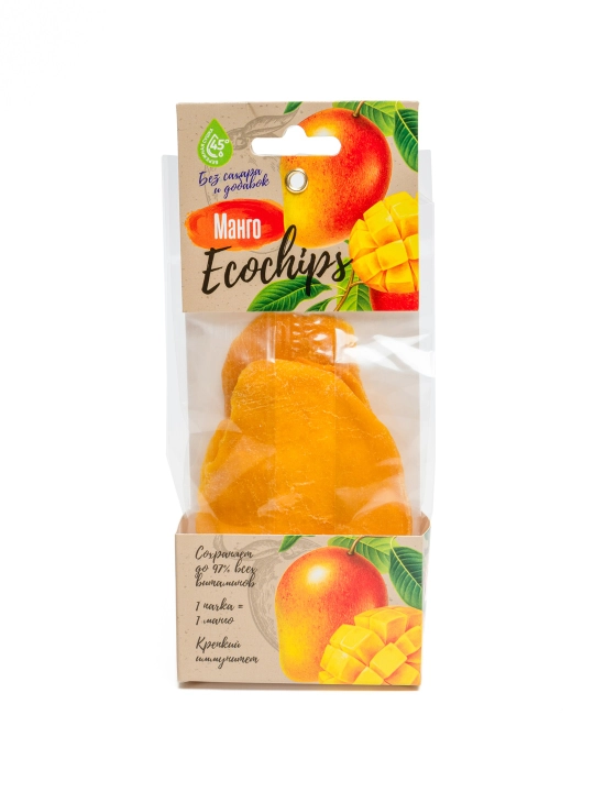Quritilgan mango "Eko chipslar", 70 g