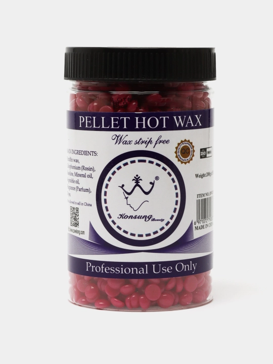 Воск для депиляции в гранулах, пленочный, HOT WAX Konsung Beauty 300 гр - 