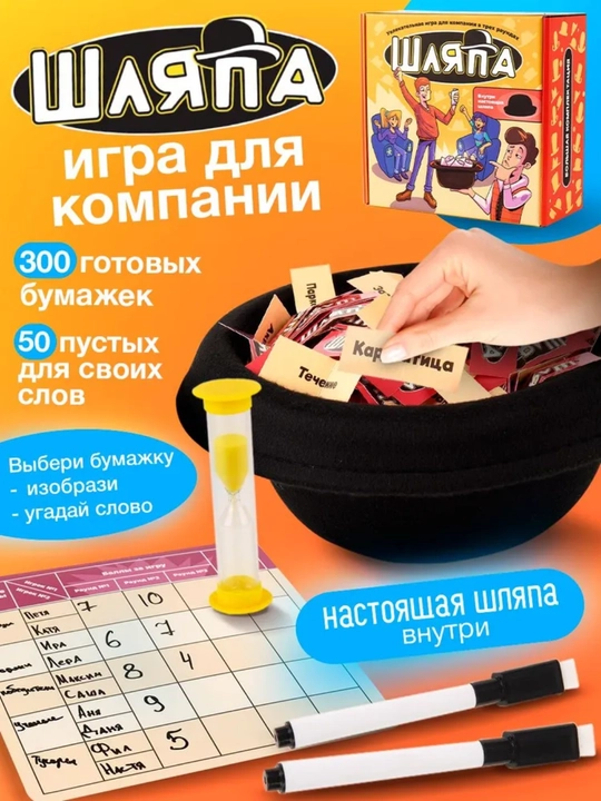 Настольная игра "Шляпа"