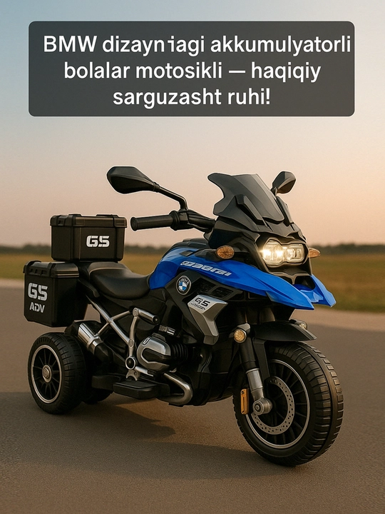 BMW uslubidagi bolalar elektr motosikli