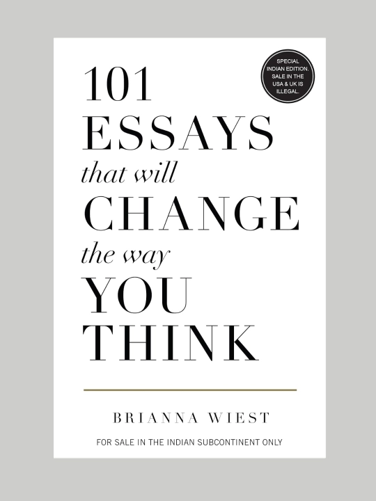 101 Essays That Will Change The Way You Think, Briana Wiest, ingliz tili