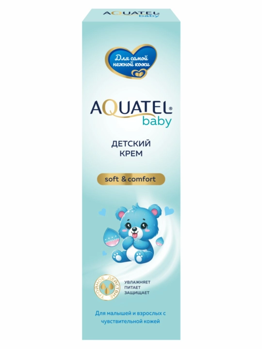 Крем косметический детский  "AQUATEL Baby" хлопковое молочко 75 мл