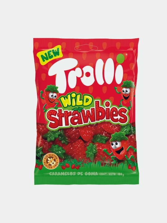 Chaynash marmeladı Trolli, Yovvoyi qulupnay, 100 g - 