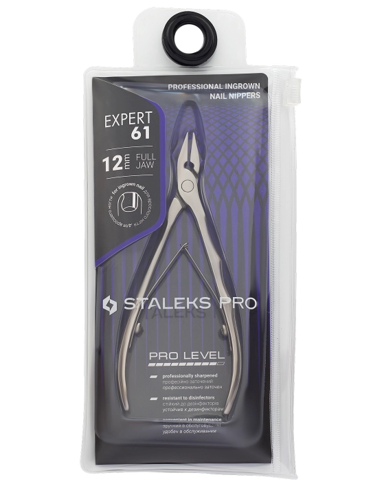 STALEKS Kirib ketgan tirnoq uchun professional ombur, EXPERT 61 12 mm