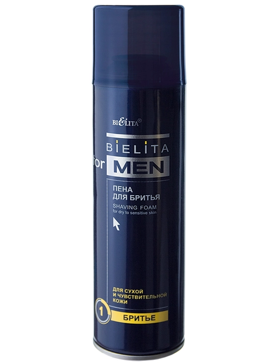 Пена для бритья FOR MEN для сухой и чувствительной кожи, 250 мл, Белита