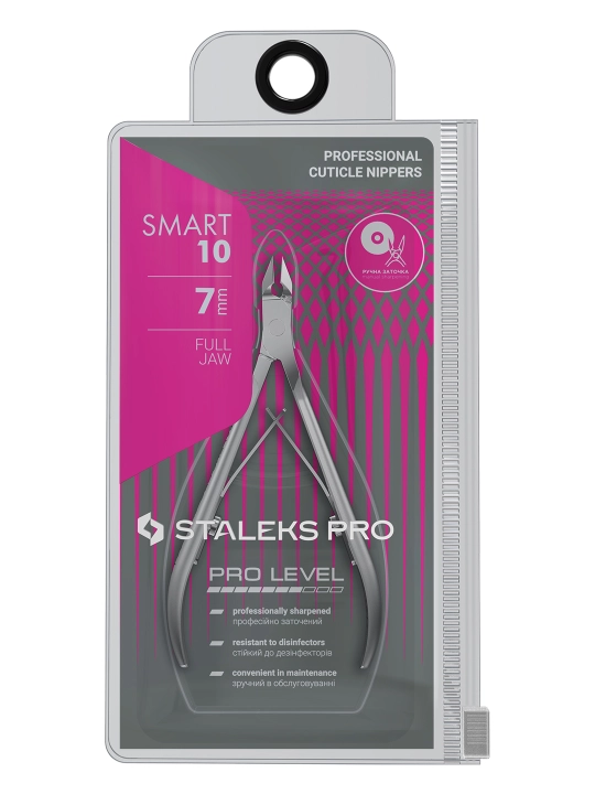 STALEKS Manikyur va pedikyur uchun professional teri qaychisi, SMART 10, 7 mm