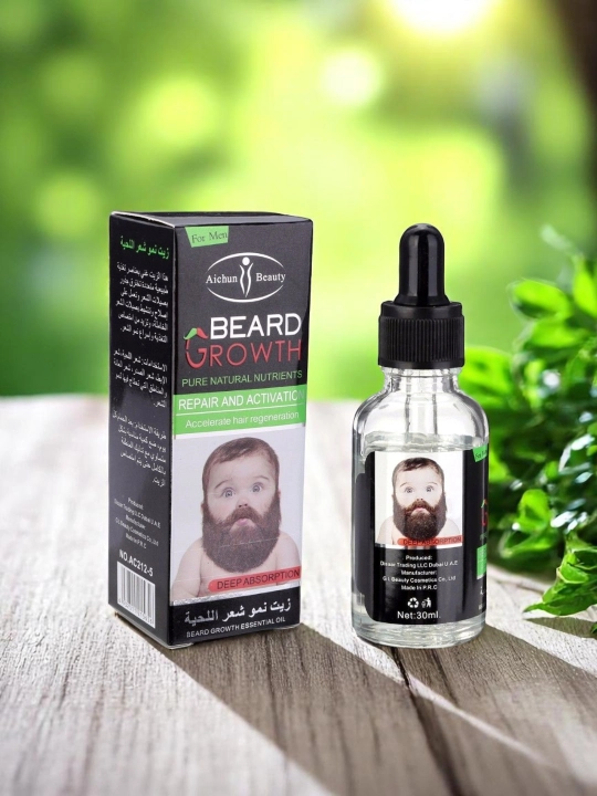 Масло для роста волос и бороды Aichun Beauty Beard Growth, 30 мл - 