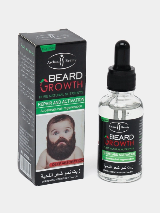 Масло для роста волос и бороды Aichun Beauty Beard Growth, 30 мл
