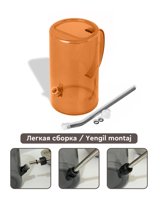 Gullar va o‘simliklar uchun leyka, bog‘ uchun sug‘orish idishi, 1,5 litr, 2 litr