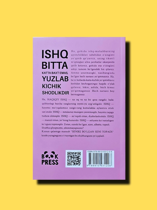 Kitobi "Seniki bo'lgan seni topadi"