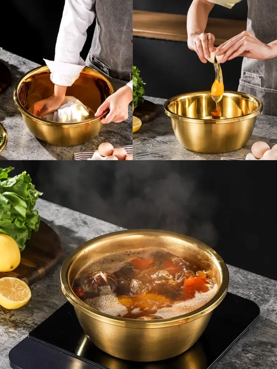 Миска для салата, из нержавеющей стали, салатница