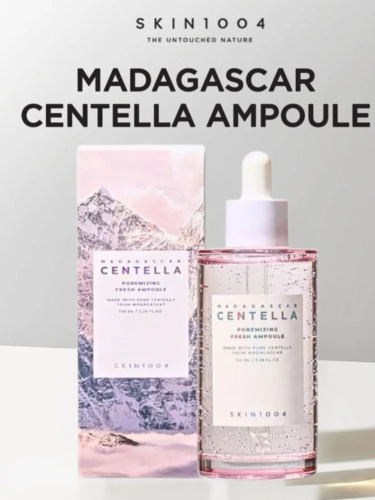 Centella SKIN1004 в ампулах, и эффективно борется с прыщами, смягчает кожу, 100 мл - 
