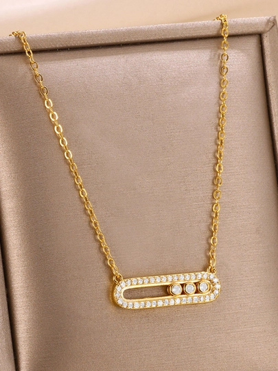 Женская цепочка – кулон в форме лебедя с кристаллами SWAROVSKI — CARTEIR-OTAQIZ-БИРЮЗ