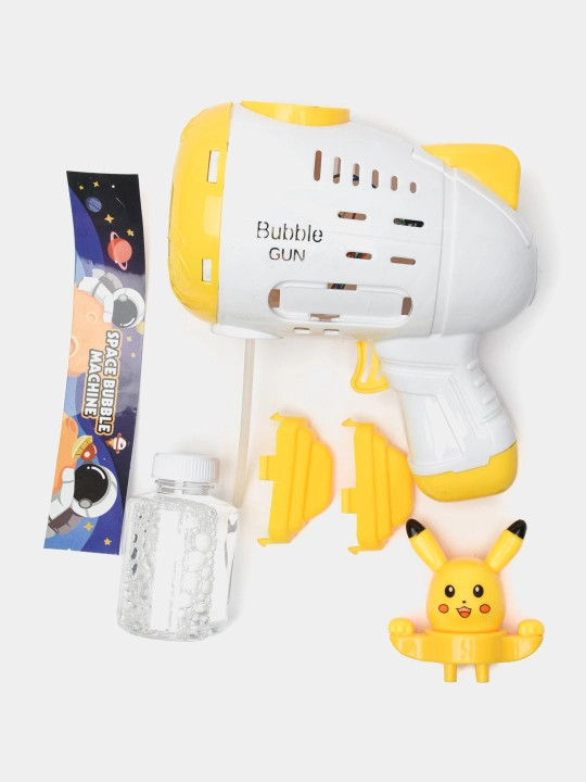 Генератор мыльных пузырей детский, на батарейках BUBBLE GUN