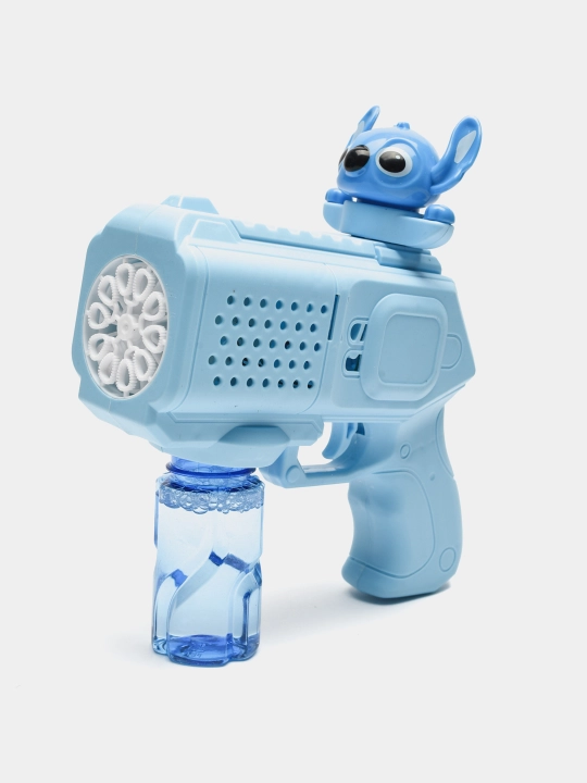 Генератор мыльных пузырей детский, на батарейках BUBBLE GUN
