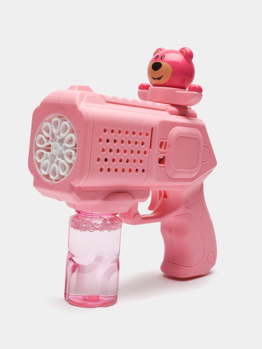 Генератор мыльных пузырей детский, на батарейках BUBBLE GUN
