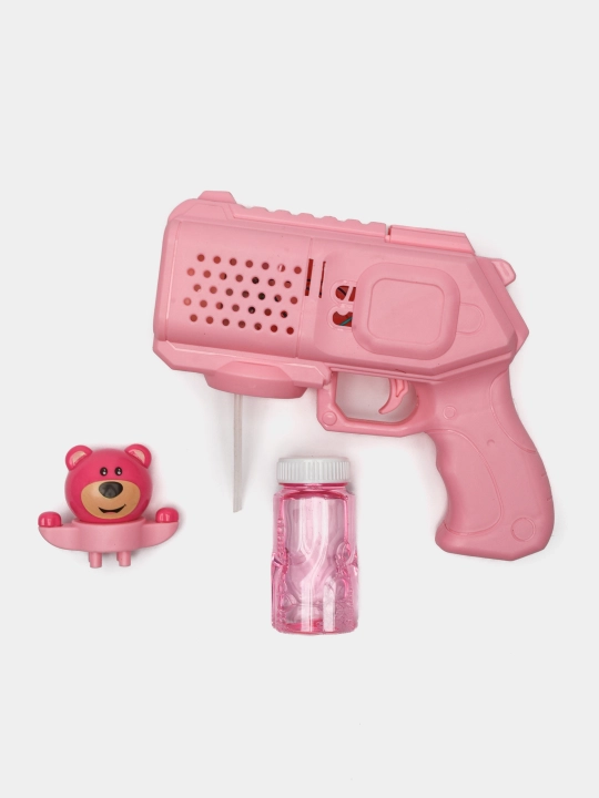 Генератор мыльных пузырей детский, на батарейках BUBBLE GUN