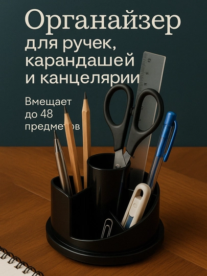 Органайзер подставка для канцелярских принадлежностей — HOUSMAG-ORGVAP-УГОЛЬН