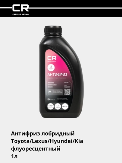 Антифриз для Toyota/Lexus/Hyundai/Kia лобридный флуоресцентный -40°С 1л L2018047